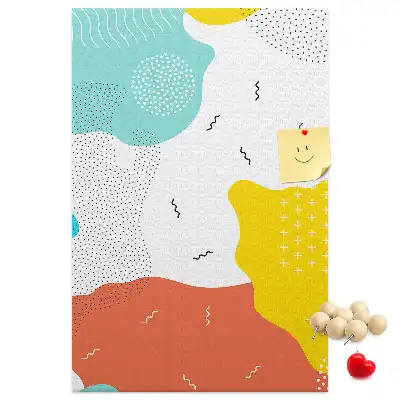 Tableau affichage liège Abstraction de gribouillage