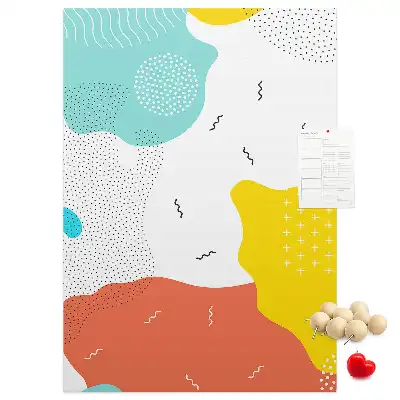 Tableau affichage liège Abstraction de gribouillage