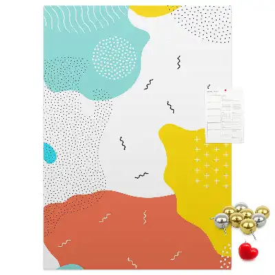 Tableau affichage liège Abstraction de gribouillage