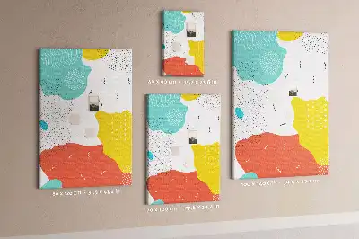 Tableau affichage liège Abstraction de gribouillage