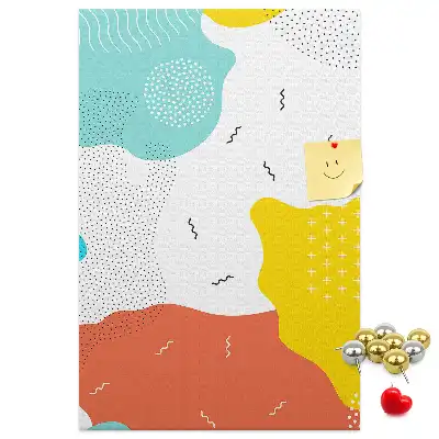 Tableau affichage liège Abstraction de gribouillage