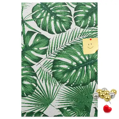 Image tableau en liège Feuilles vertes de monstera