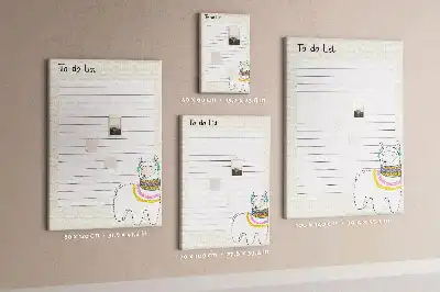 Tableau de liège décoratif Une liste de rêves à réaliser
