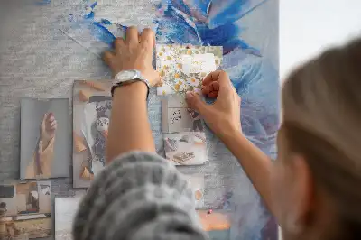 Tableau affichage liège Abstraction peinte
