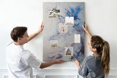 Tableau affichage liège Abstraction peinte
