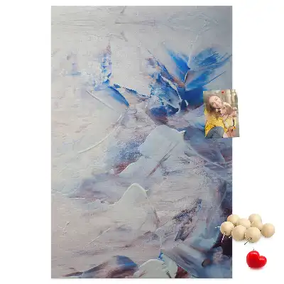 Tableau affichage liège Abstraction peinte