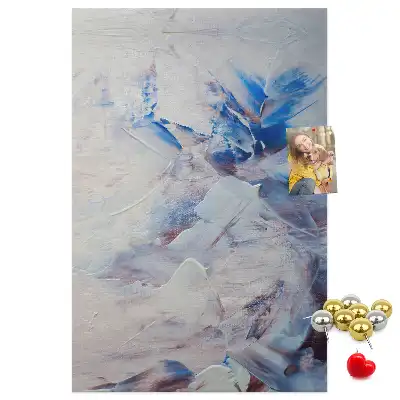 Tableau affichage liège Abstraction peinte