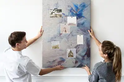 Tableau affichage liège Abstraction peinte