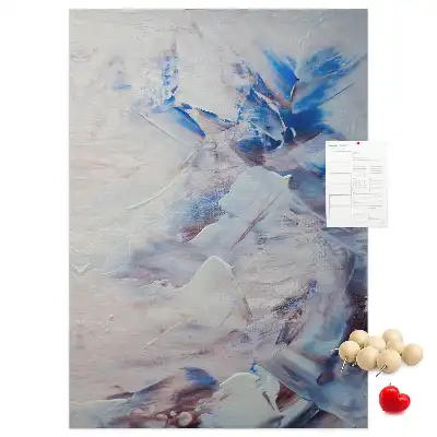 Tableau affichage liège Abstraction peinte
