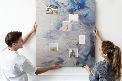 Tableau affichage liège Abstraction peinte