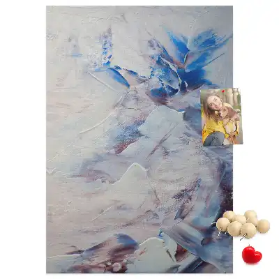 Tableau affichage liège Abstraction peinte
