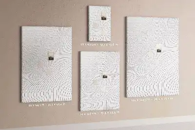 Tableau de liège décoratif Lignes grises