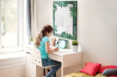 Tableau de liège décoratif Garniture de feuilles de Monstera