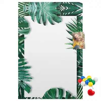 Tableau de liège décoratif Garniture de feuilles de Monstera