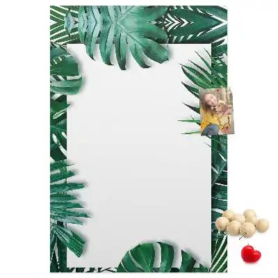 Tableau de liège décoratif Garniture de feuilles de Monstera