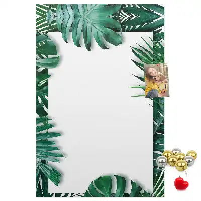 Tableau de liège décoratif Garniture de feuilles de Monstera
