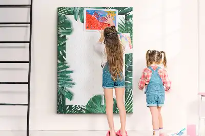 Tableau de liège décoratif Garniture de feuilles de Monstera