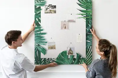 Tableau de liège décoratif Garniture de feuilles de Monstera