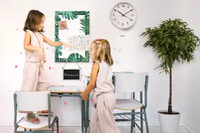 Tableau de liège décoratif Garniture de feuilles de Monstera
