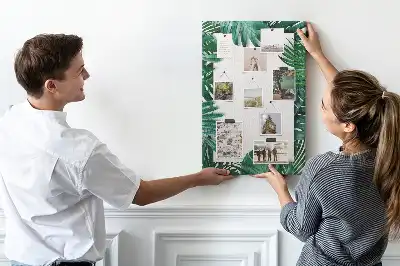 Tableau de liège décoratif Garniture de feuilles de Monstera