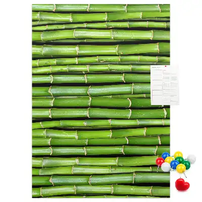Tableau affichage liège Tapis mural en bambou
