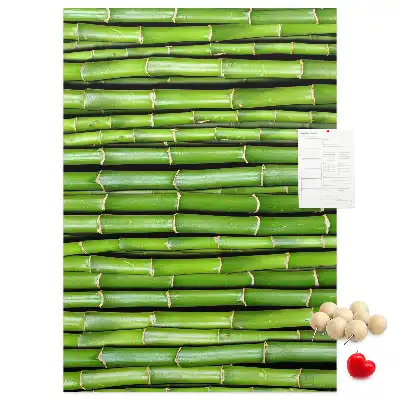 Tableau affichage liège Tapis mural en bambou