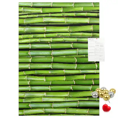 Tableau affichage liège Tapis mural en bambou