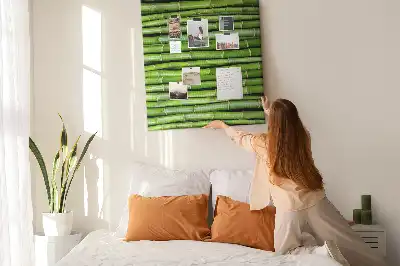 Tableau affichage liège Tapis mural en bambou