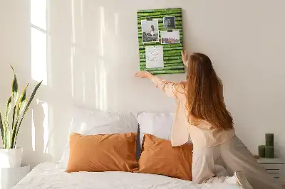Tableau affichage liège Tapis mural en bambou