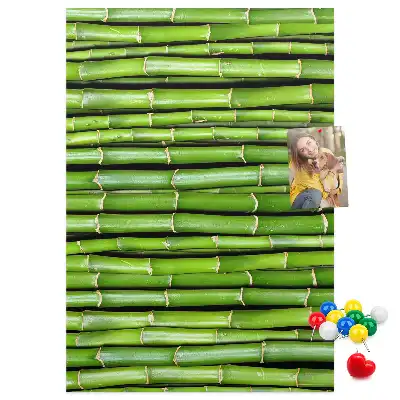 Tableau affichage liège Tapis mural en bambou