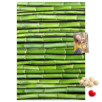 Tableau affichage liège Tapis mural en bambou