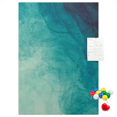 Image tableau en liège Abstraction aux couleurs de la mer
