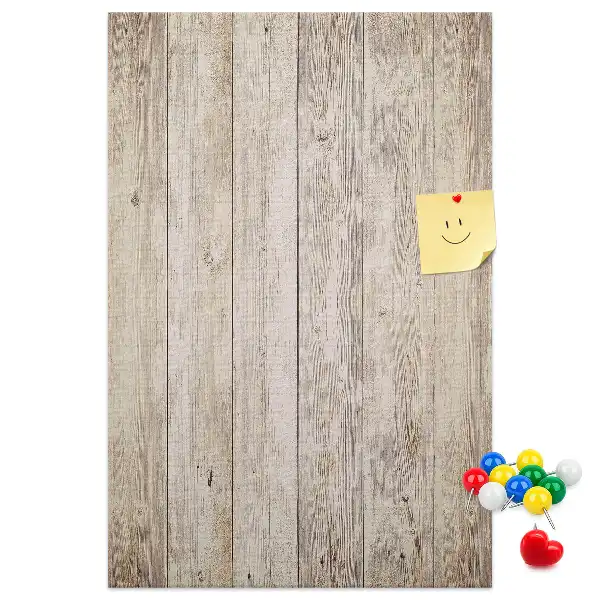 Tableau affichage liège Lames de parquet en bois