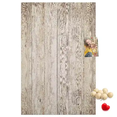 Tableau affichage liège Lames de parquet en bois