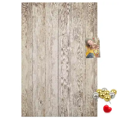 Tableau affichage liège Lames de parquet en bois