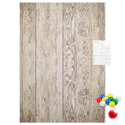 Tableau affichage liège Lames de parquet en bois