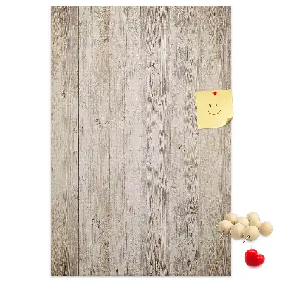 Tableau affichage liège Lames de parquet en bois