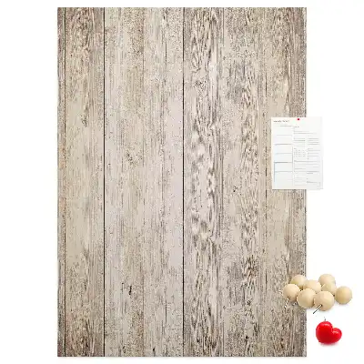 Tableau affichage liège Lames de parquet en bois