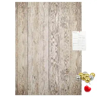 Tableau affichage liège Lames de parquet en bois