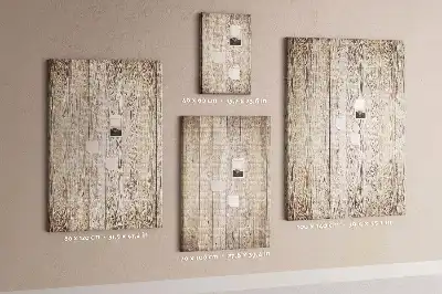 Tableau affichage liège Lames de parquet en bois
