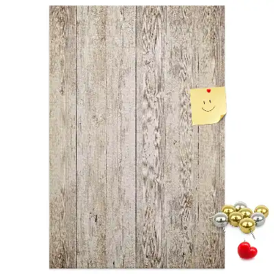 Tableau affichage liège Lames de parquet en bois