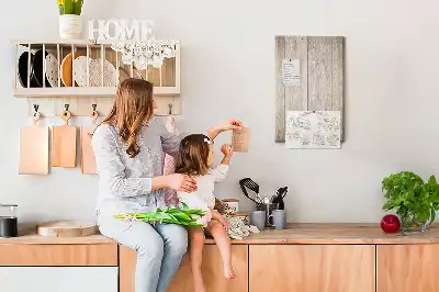 Tableau affichage liège Lames de parquet en bois