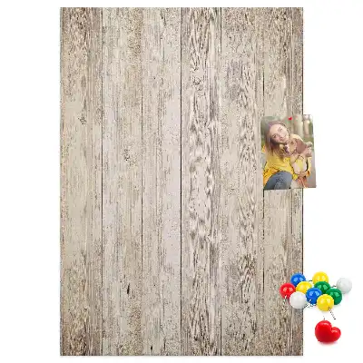 Tableau affichage liège Lames de parquet en bois