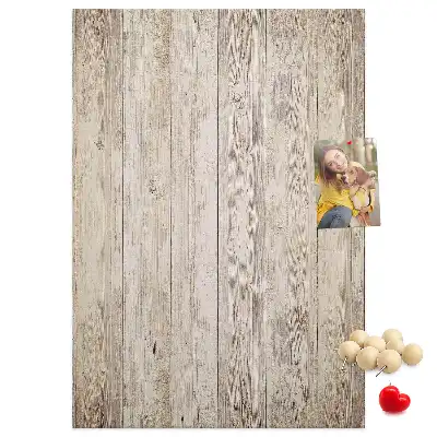 Tableau affichage liège Lames de parquet en bois