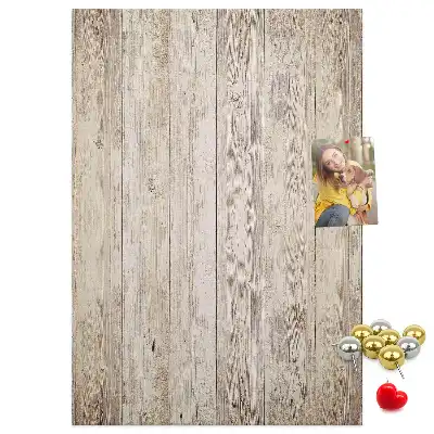Tableau affichage liège Lames de parquet en bois