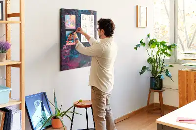 Image tableau en liège Feuilles de végétation exotique