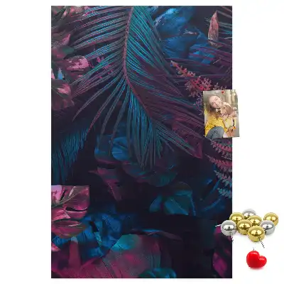 Image tableau en liège Feuilles de végétation exotique