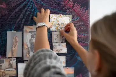 Image tableau en liège Feuilles de végétation exotique