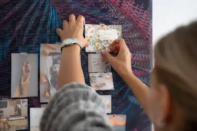 Image tableau en liège Feuilles de végétation exotique