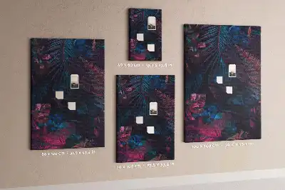 Image tableau en liège Feuilles de végétation exotique